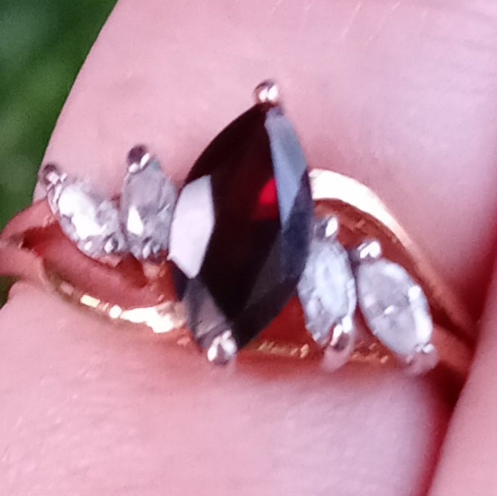 Garnet Topaz Ring